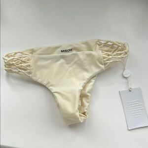 Mikoh Rockies Bikini Bottoms in white/cream NWT